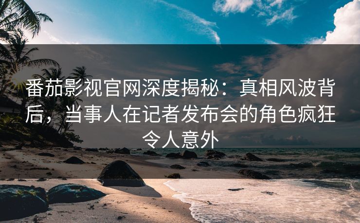 番茄影视官网深度揭秘：真相风波背后，当事人在记者发布会的角色疯狂令人意外