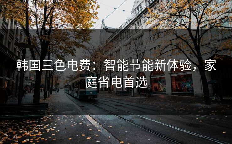 韩国三色电费：智能节能新体验，家庭省电首选